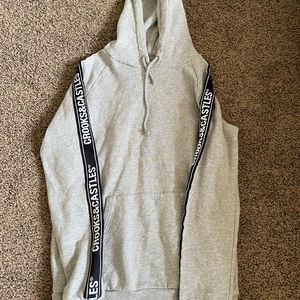 crooks & castles size small grey hoodie